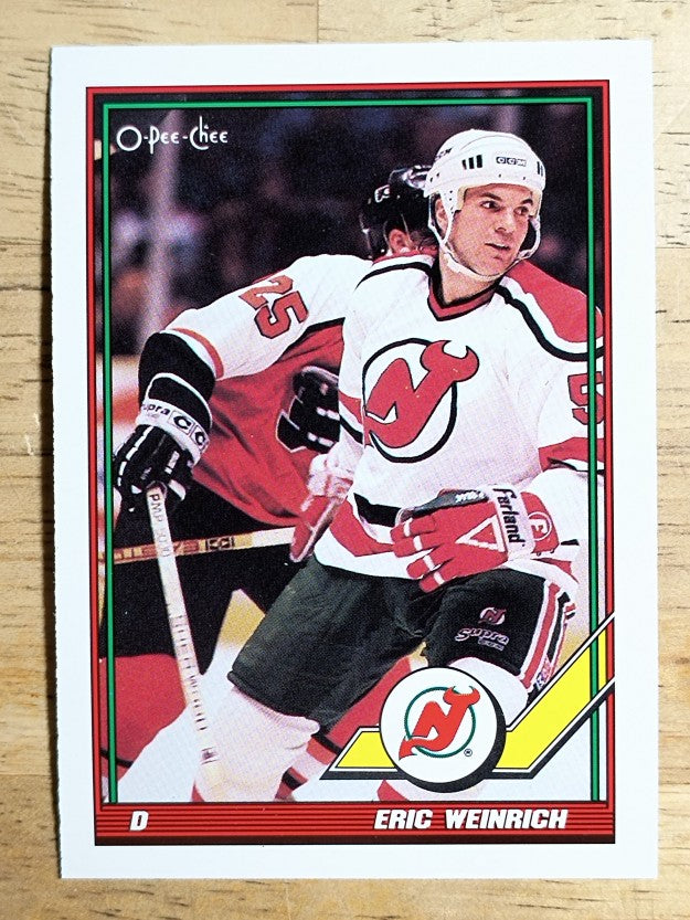 1991-92 O-Pee-Chee #92 Eric Weinrich