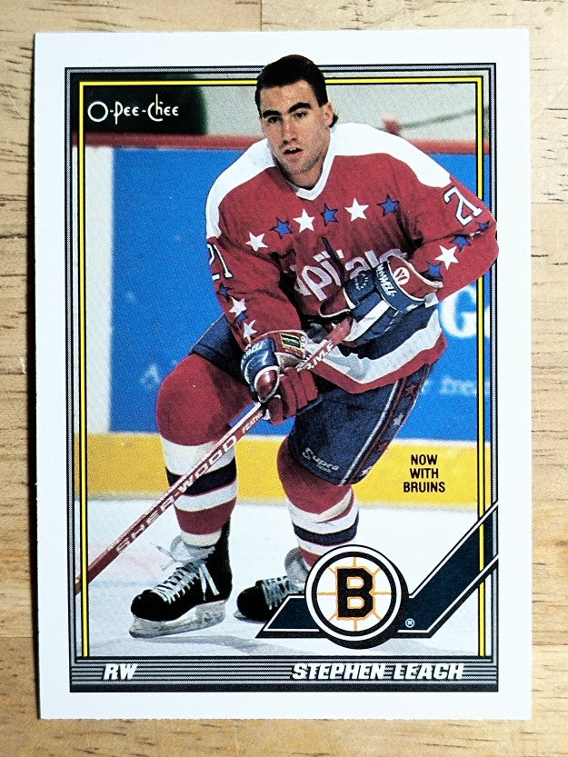 1991-92 O-Pee-Chee #100 Stephen Leach