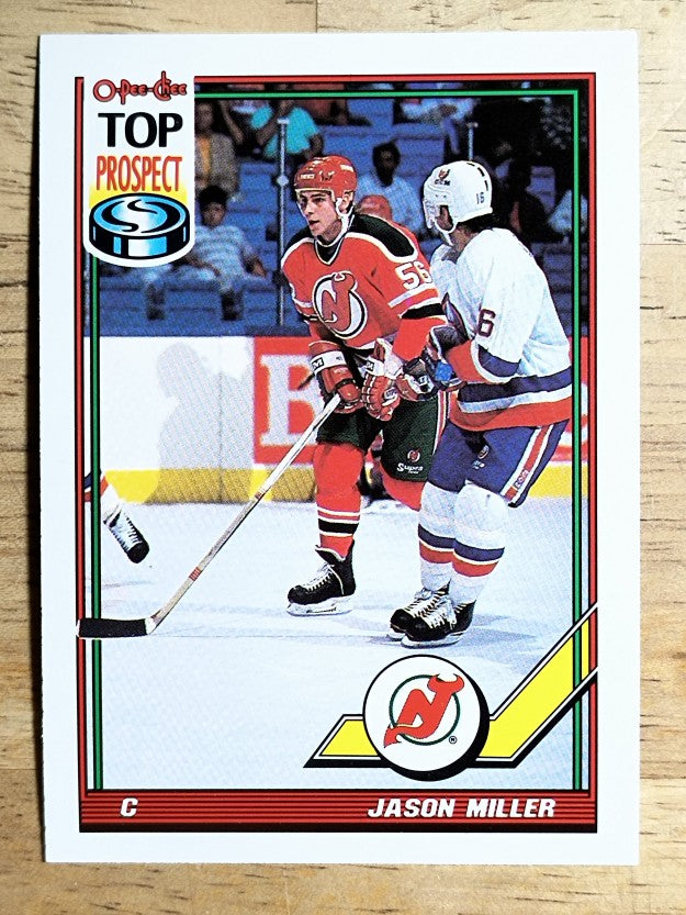 1991-92 O-Pee-Chee #163 Jason Miller