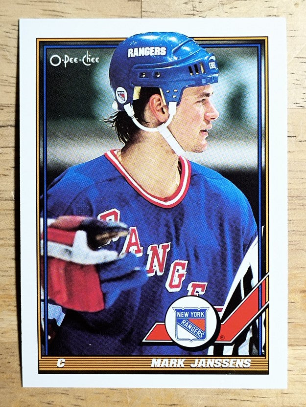 1991-92 O-Pee-Chee #186 Mark Janssens