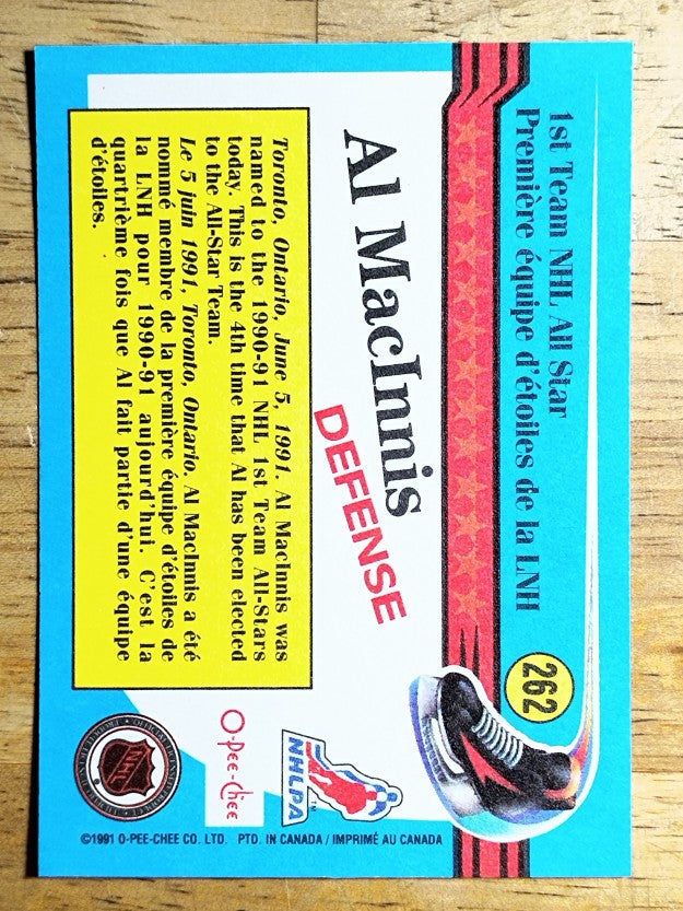 1991-92 O-Pee-Chee #262 Al MacInnis AS