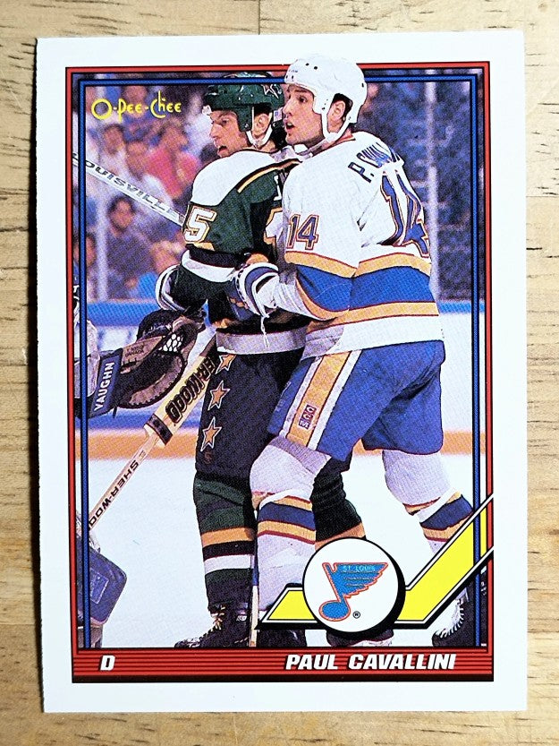 1991-92 O-Pee-Chee #328 Paul Cavallini