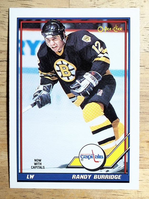 1991-92 O-Pee-Chee #358 Randy Burridge