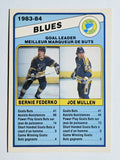 1984-85 O-Pee-Chee #367 Bernie Federko/Joe Mullen SL