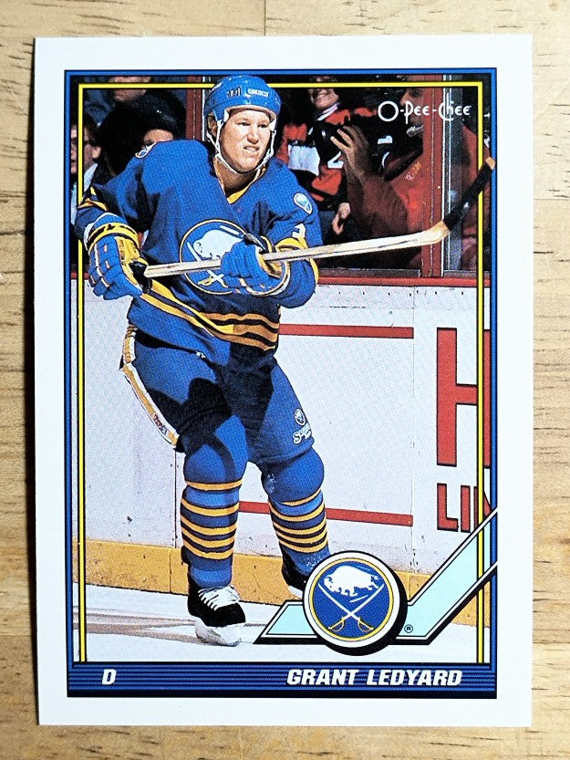 1991-92 O-Pee-Chee #386 Grant Ledyard