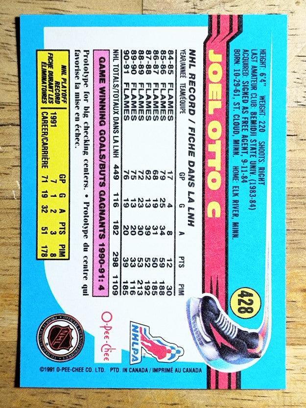 1991-92 O-Pee-Chee #428 Joel Otto