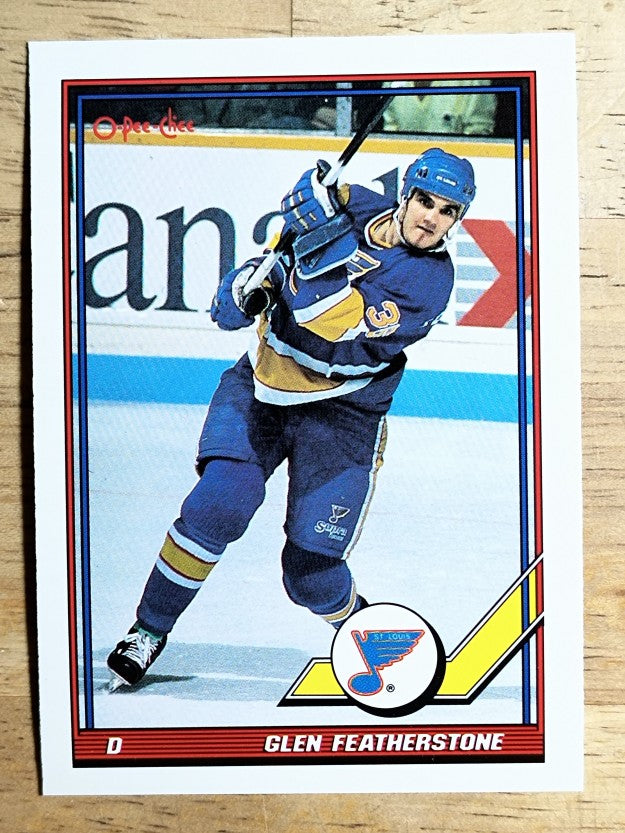 1991-92 O-Pee-Chee #436 Glen Featherstone