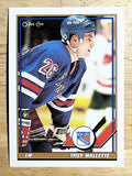 1991-92 O-Pee-Chee #474 Troy Mallette