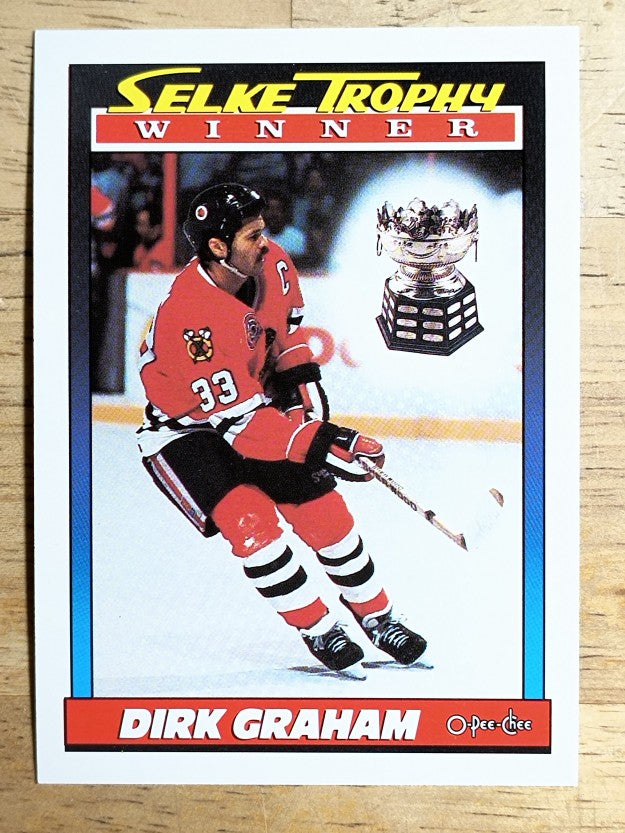 1991-92 O-Pee-Chee #521 Dirk Graham Selke