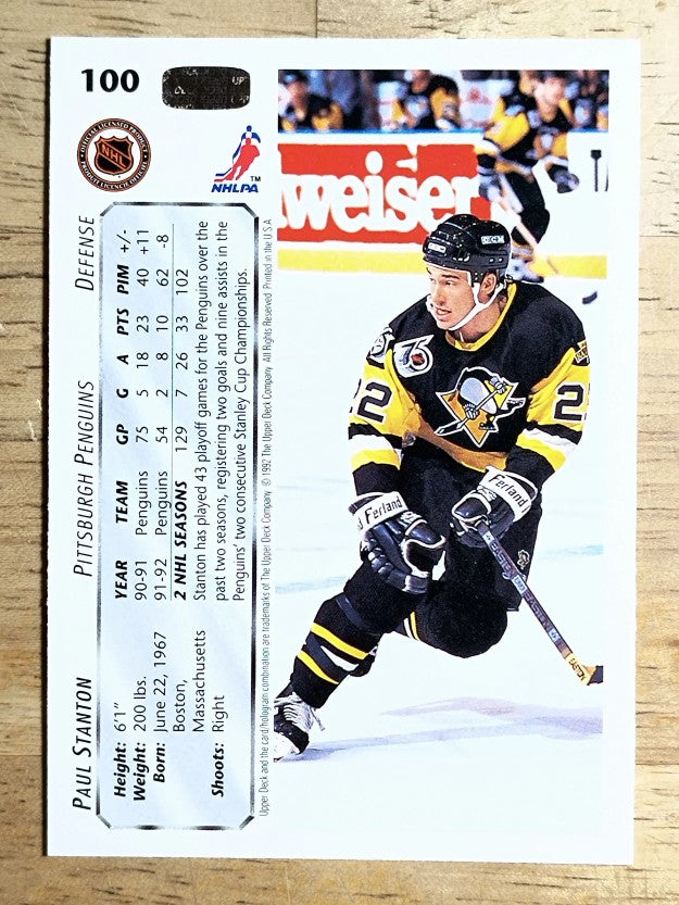 1992-93 Upper Deck #100 Paul Stanton