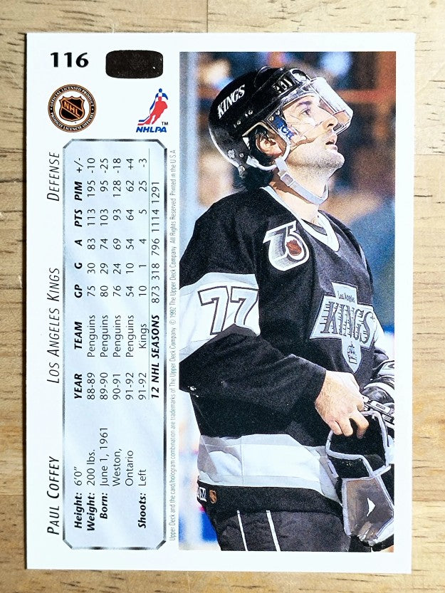 1992-93 Upper Deck #116 Paul Coffey