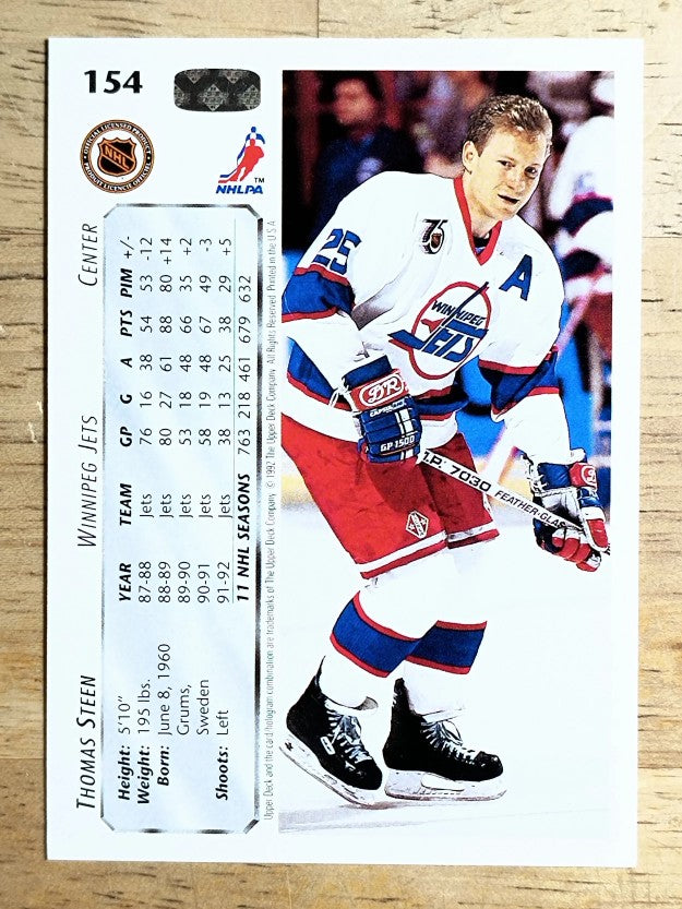 1992-93 Upper Deck #154 Thomas Steen
