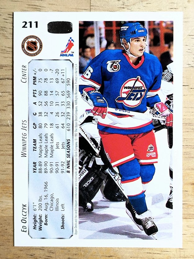 1992-93 Upper Deck #211 Ed Olczyk