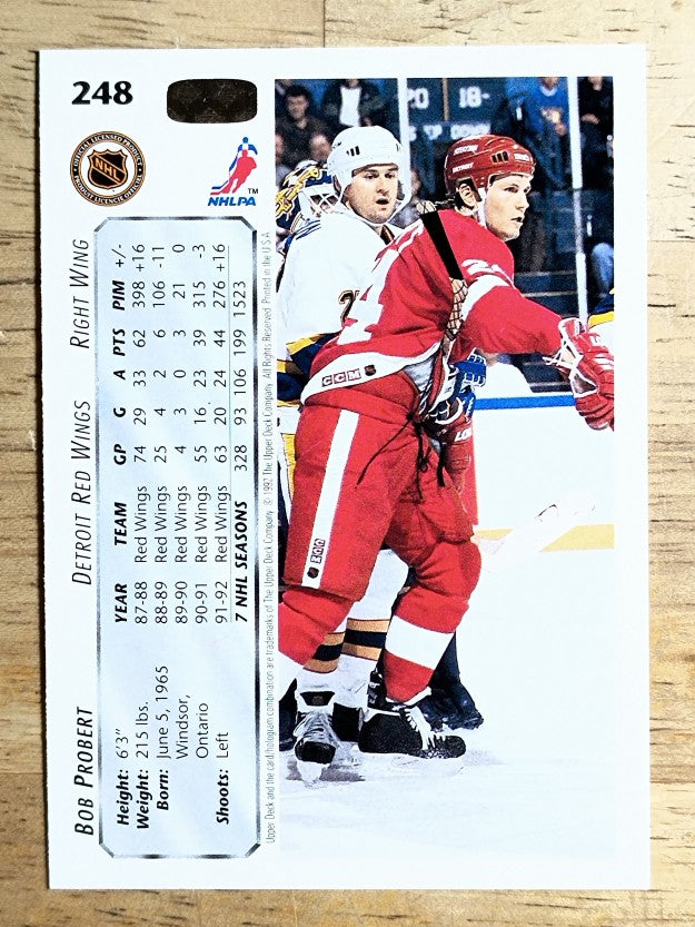 1992-93 Upper Deck #248 Bob Probert