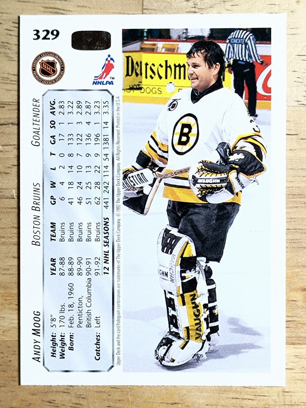 1992-93 Upper Deck #329 Andy Moog