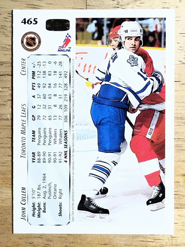 1992-93 Upper Deck #465 John Cullen