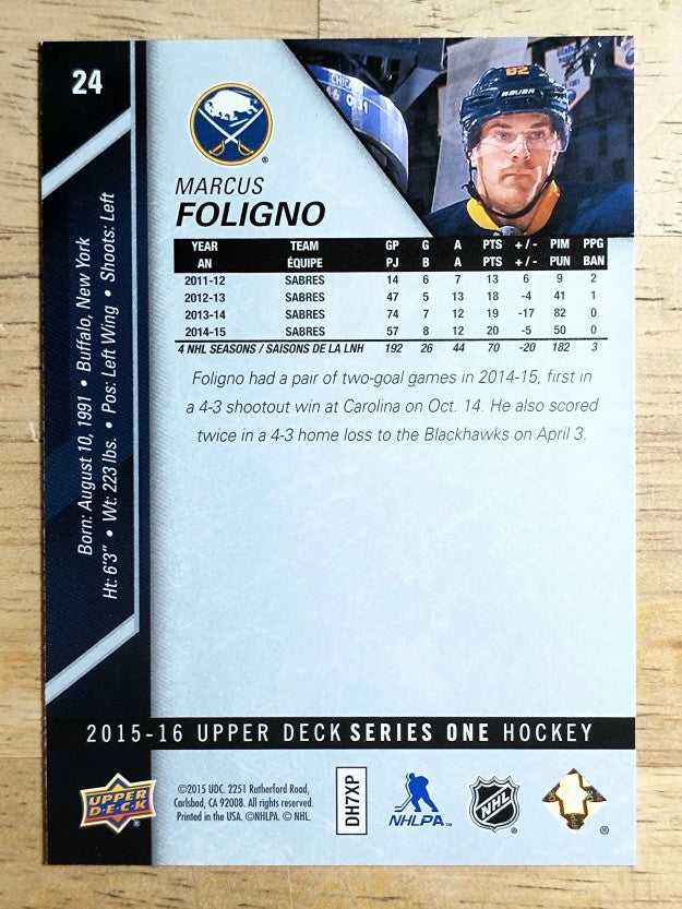 2015-16 Upper Deck #24 Marcus Foligno