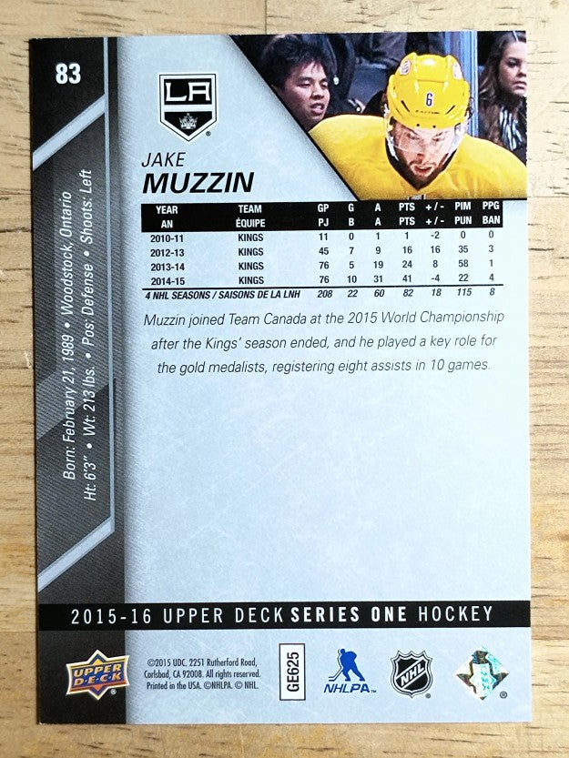 2015-16 Upper Deck #83 Jake Muzzin