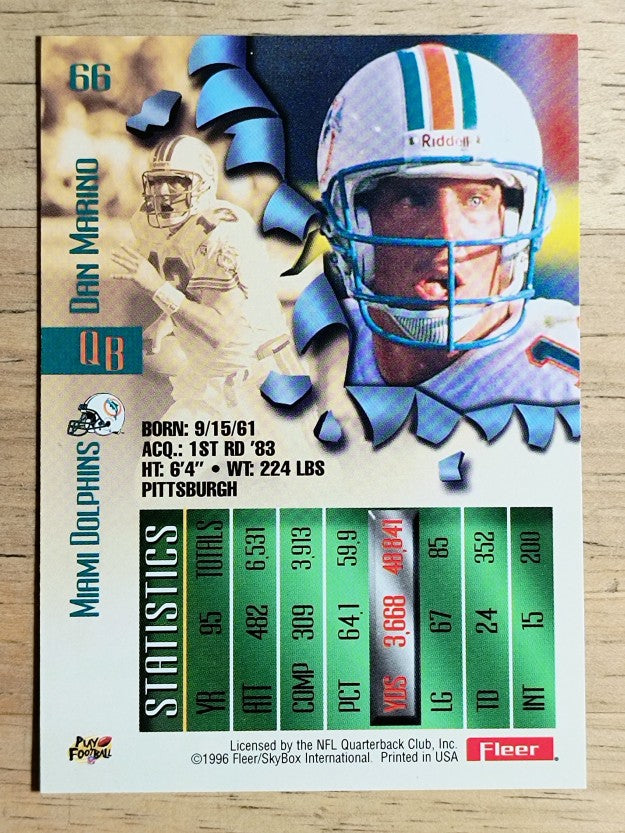 1996 Metal #66 Dan Marino