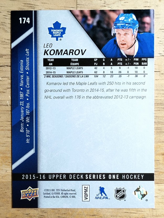 2015-16 Upper Deck #174 Leo Komarov