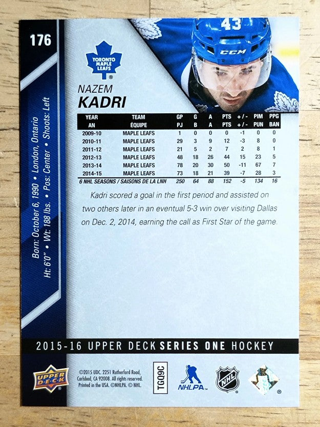 2015-16 Upper Deck #176 Nazem Kadri