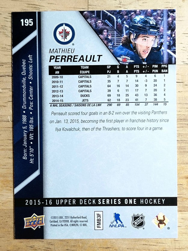 2015-16 Upper Deck #195 Mathieu Perreault