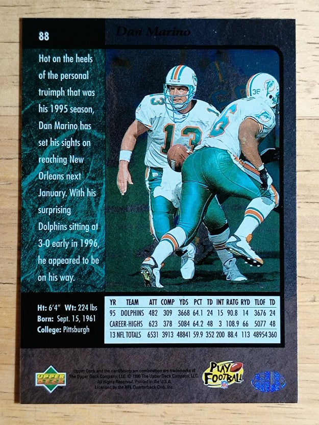 1996 SP #88 Dan Marino