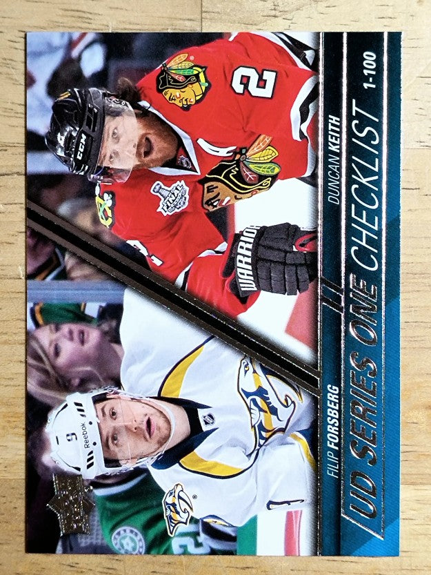 2015-16 Upper Deck #199 Filip Forsberg/Duncan Keith CL