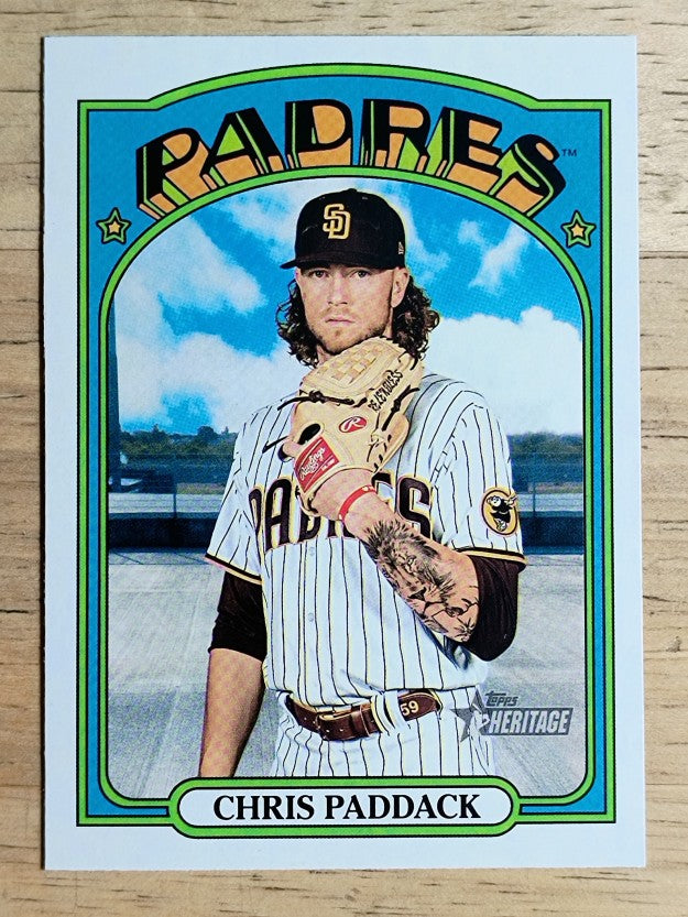 2021 Topps Heritage #382 Chris Paddack