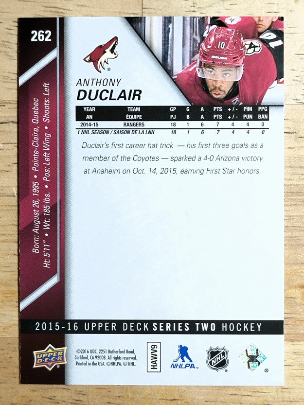 2015-16 Upper Deck #262 Anthony Duclair