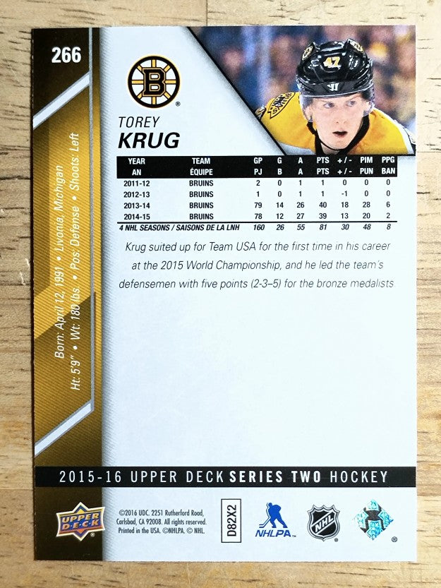 2015-16 Upper Deck #266 Torey Krug