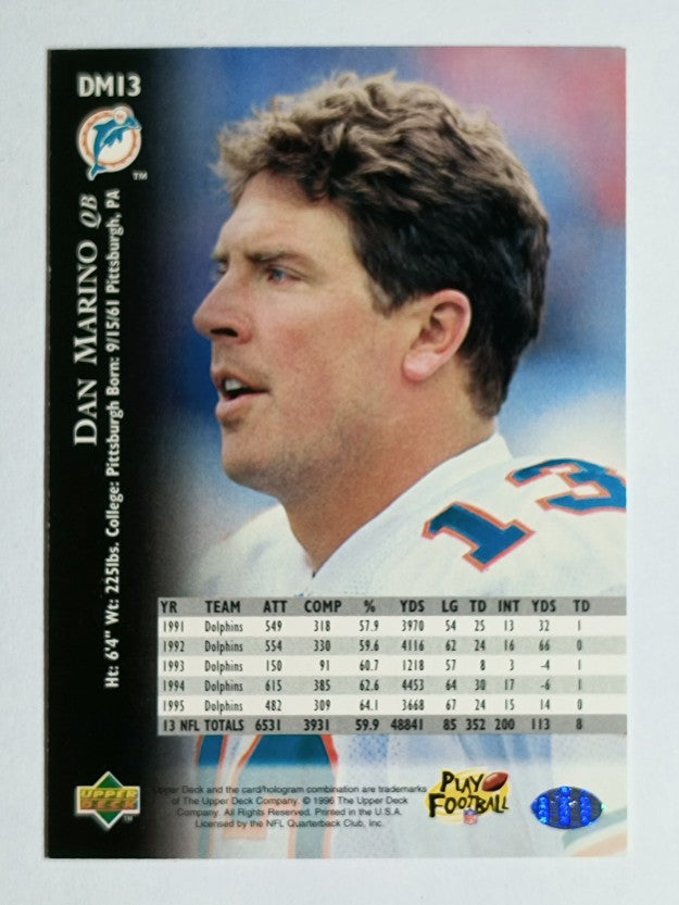 1996 Upper Deck Silver #DM13 Dan Marino Promo