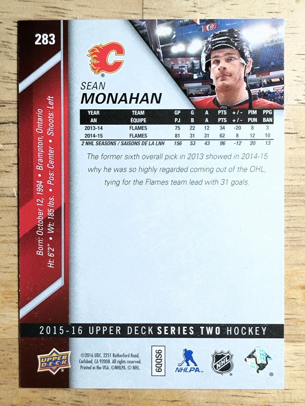 2015-16 Upper Deck #283 Sean Monahan
