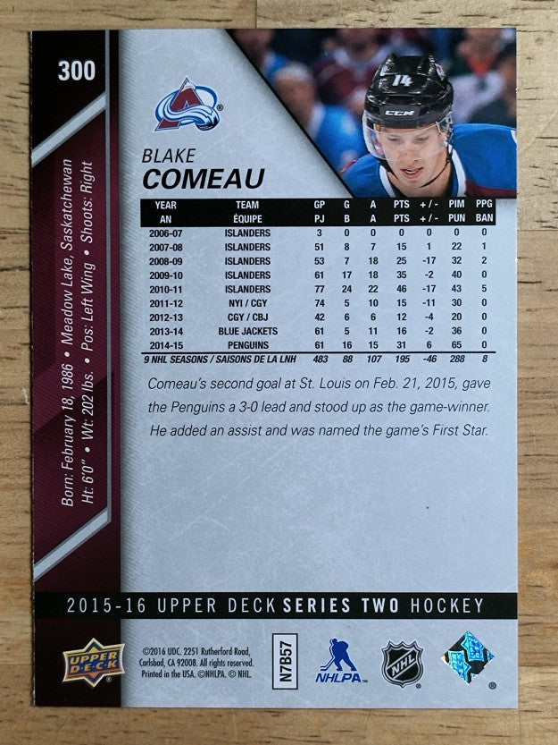 2015-16 Upper Deck #300 Blake Comeau