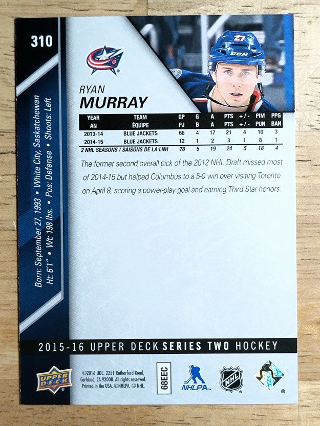 2015-16 Upper Deck #310 Ryan Murray