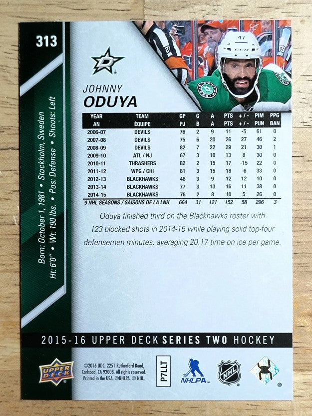 2015-16 Upper Deck #313 Johnny Oduya