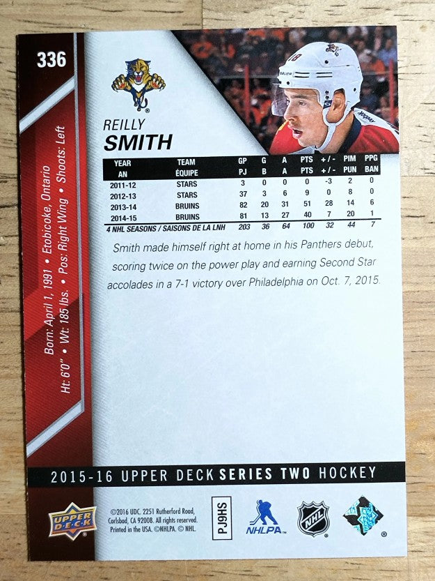 2015-16 Upper Deck #336 Reilly Smith