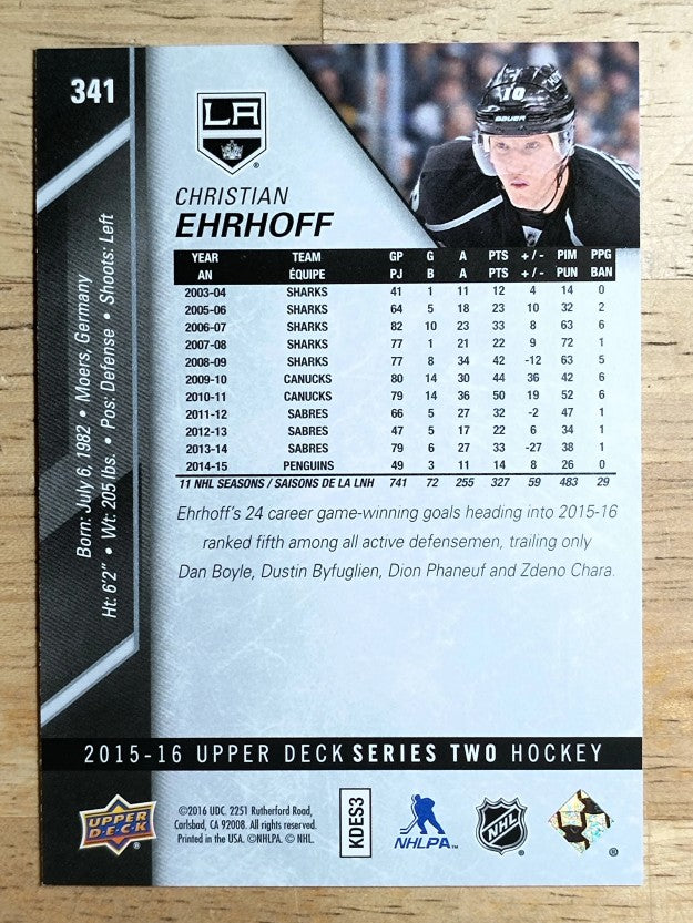 2015-16 Upper Deck #341 Christian Ehrhoff