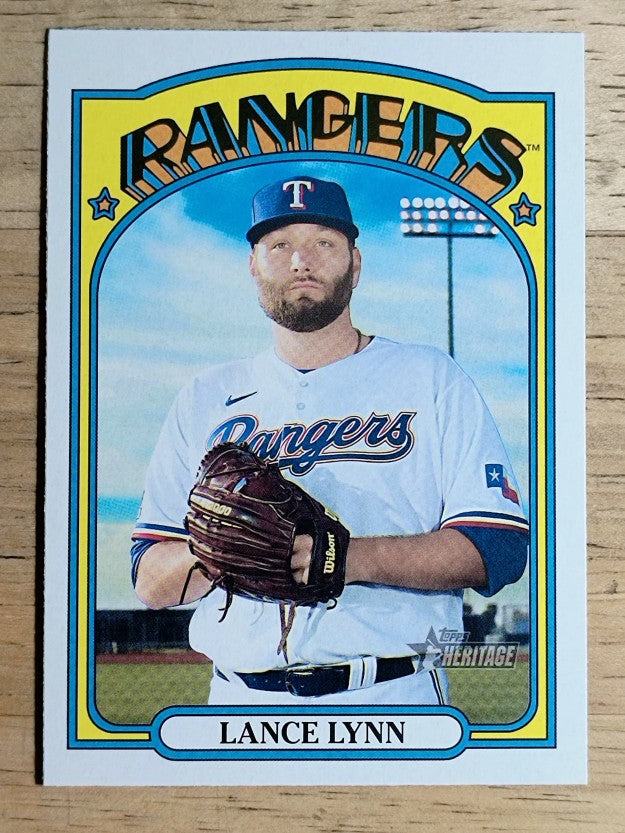 2021 Topps Heritage #387 Lance Lynn