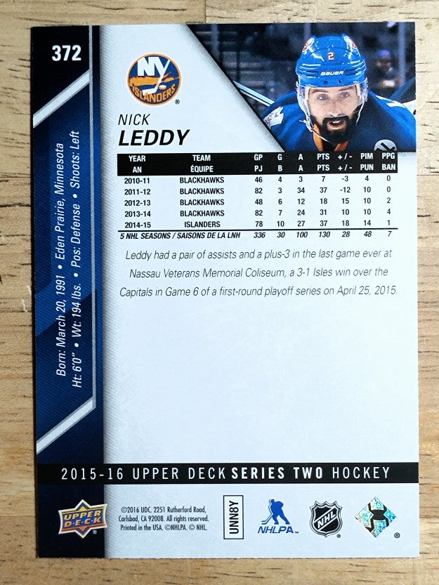 2015-16 Upper Deck #372 Nick Leddy
