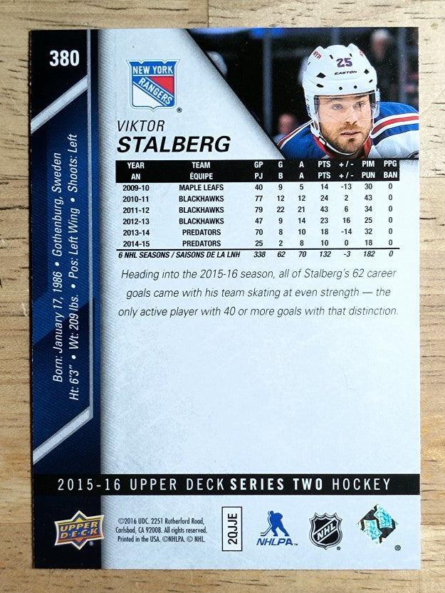 2015-16 Upper Deck #380 Viktor Stalberg