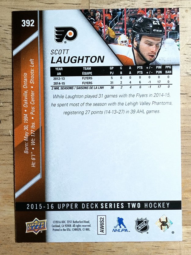 2015-16 Upper Deck #392 Scott Laughton