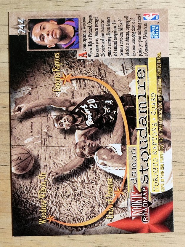 1995-96 SkyBox Premium #244 Damon Stoudamire RC