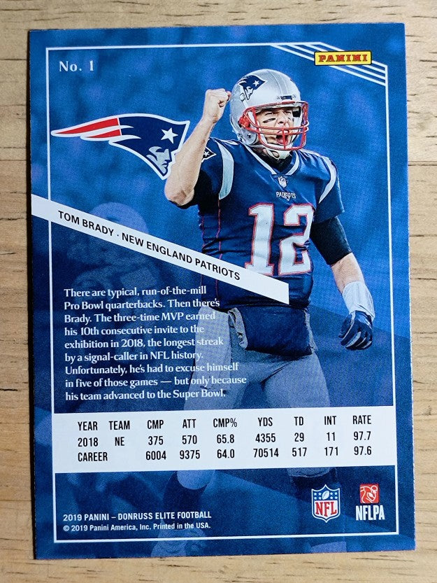 2019 Elite #1 Tom Brady