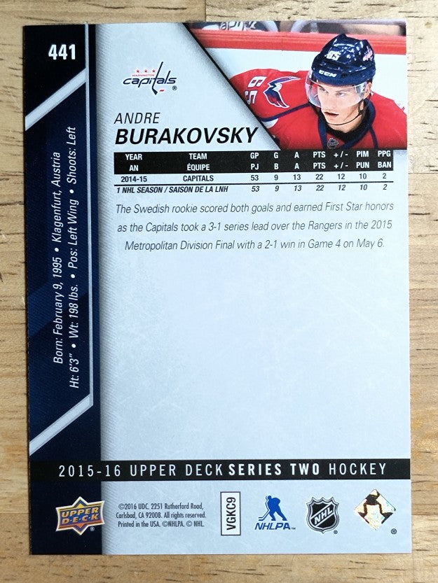 2015-16 Upper Deck #441 Andre Burakovsky
