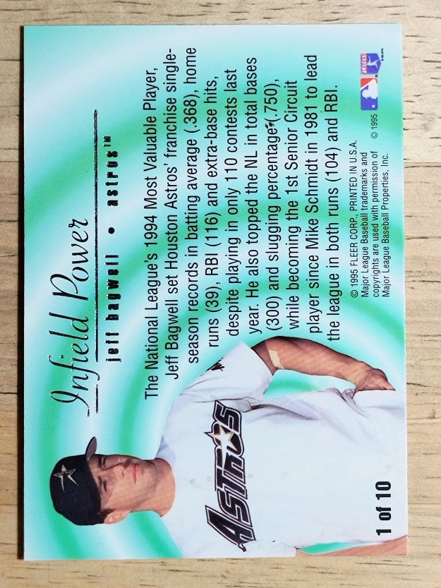 1995 Flair Infield Power #1 Jeff Bagwell