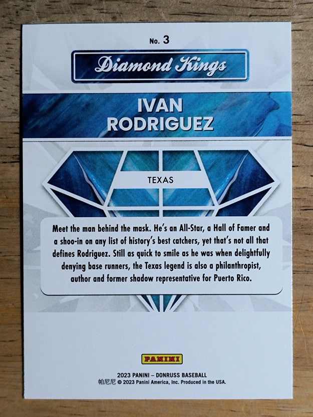 2023 Donruss #3 Ivan Rodriguez DK