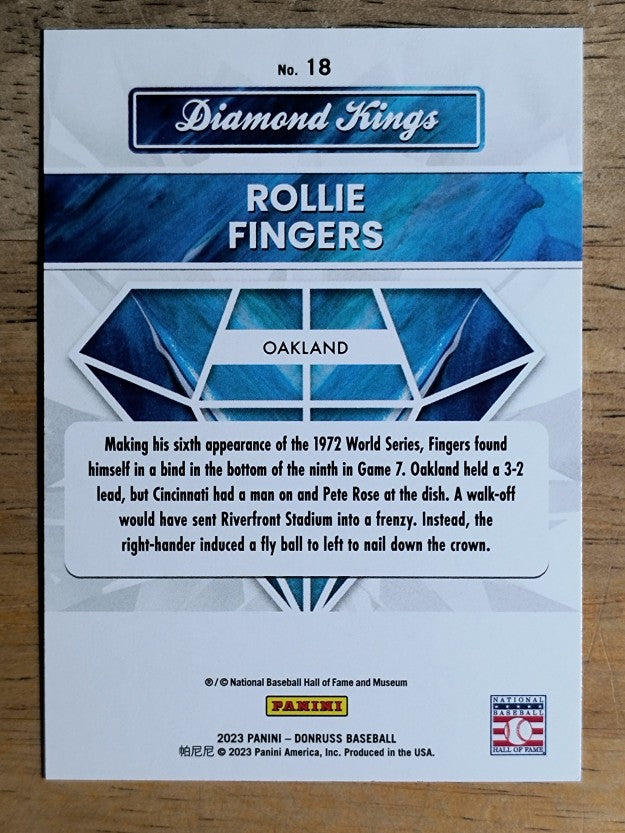 2023 Donruss #18 Rollie Fingers DK