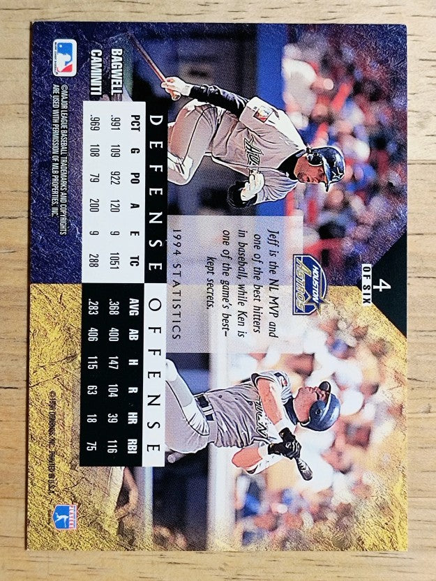 1995 Leaf Cornerstones #4 Jeff Bagwell/Ken Caminiti