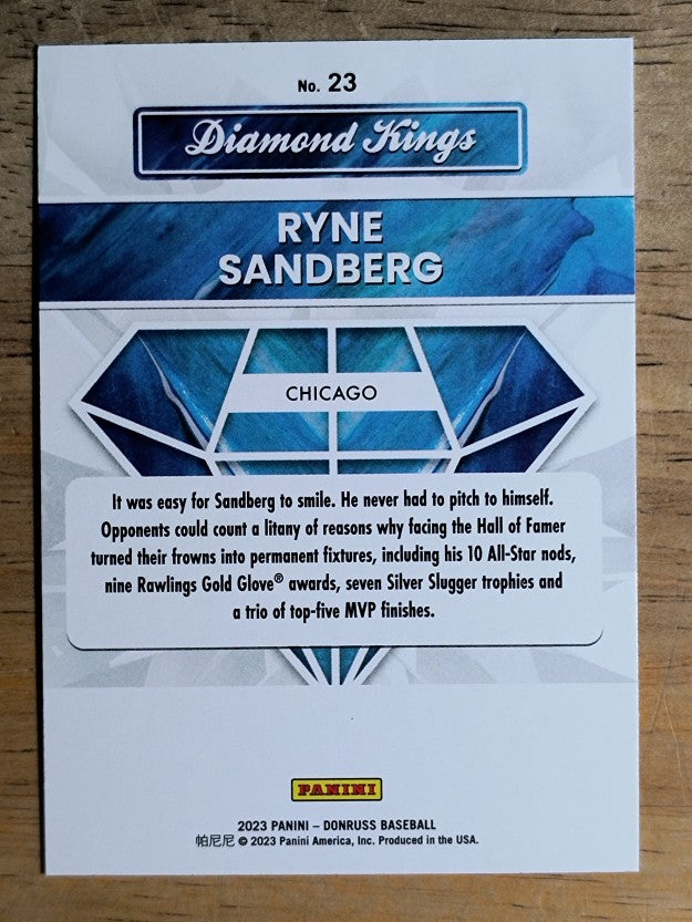 2023 Donruss #23 Ryne Sandberg DK